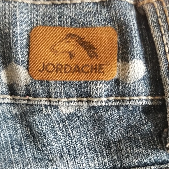 Joradache Jean  Kids Shorts heart print blue - Picture 3 of 4